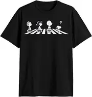 [Peanuts] Charlie Brown Snoopy Crossing Road T-Shirt