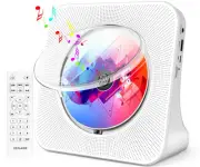 Desktop CD Player with Speakers, Home Bluetooth CD Player with Hi-Fi Stereo S...