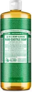 DR. BRONNER'S Pure-Castile Soap Liquid (Hemp 18-in-1) Almond 946ml