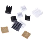 5Pcs For Raspberry Pi 2/3/4 3B+ 4B Aluminum Heatsink Radiator Cooler Kit JCAUCJ