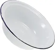 CONGARTENO Unbreakable Enamel Bowl Deep Serving Bowl for Mixing Dough Soup Storage Household Enamelware Easy to Clean Kitchen Essential for Fruits Vegetables