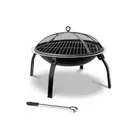 NEW -Fire Pit BBQ Charcoal Grill Smoker Portable Outdoor Camping Garden Pits 30"