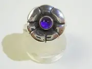 Georg Jensen Ring 36 Amethyst DK Size 52