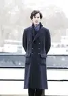 New Men's Sherlock Holmes Benedict Cumberbatch Wool Gray Winter Coat