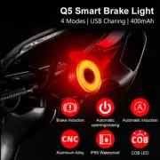 Bicycle Smart Auto Brake Sensing Light Waterproof LED Charging Bike Rear Light