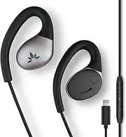 Avantree Resolve-L - Lightning Wired Open-Ear Earbuds with In-Line Volume Control, Designed for Small-Medium Size Ears, Compatible with iPhone 14, 13, 12, 11, 10 Models, Corded Headphones with Earhook