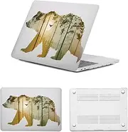 HLAAJJX Protective Cover for MacBook Pro 15 inch 2015 2014 2013 2012 A1398 with Retina Display,Durable Plastic Hard Shell Case Laptop Cover for MacBook Pro 15.4,Bear Forest