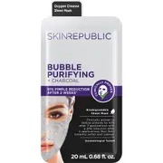 Skin Republic Bubble Purifying + Charcoal Face Mask Sheet