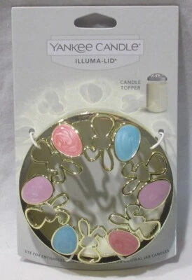 Yankee Candle Illuma-Lid Candle Jar Topper J/T Easter Spring EASTER EGGS Bunnies