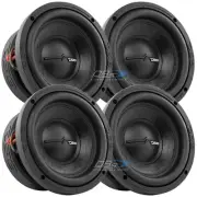 4x DS18 ZR6.4D 6.5" Subwoofer Dual 4-ohm 600W Elite Car Audio Sub Woofer Speaker