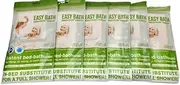 Easy Bath 100% Biodegradable No Rinse Bathing Wipes, Hypoallergenic Bed Bath Wipes with Managed Release Technology, Full Shower with Just 20ml of Water (6 pack, 48 Wipes) Wipes