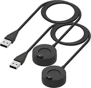 2-Pack Charger intended for Garmin Approach S62 Charger Cradle Dock Replacement Portable Charging Docking Station + USB Cable Cord