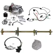 125cc Semi Auto Engine Motor+820mm Rear Axle Kit Taotao ATV Quad Go Kart Buggy