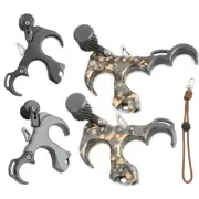 Archery Compound Bow Thumb Release Aid Manual 3 4 Finger UV Button Ambidextrous