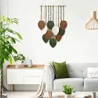 Boho Tapestry Wooden Bead Decor Bohemian Style Shape Wall Hanging