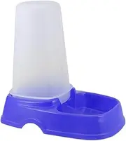 GANAZONO Automatic Pet Feeder for Dogs and Cats Dark Blue Easy Clean Removable Chassis for Busy Pet Parents Convenient Food and Water Dispenser Automatic Feeding