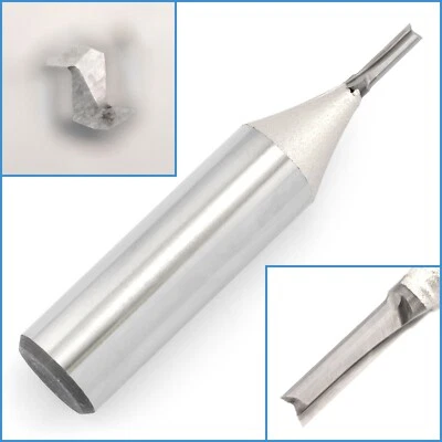 2.5mm x 8mm CNC Straight Router Bit 1/2" Shank Woodwork Engraving Tool End Mill