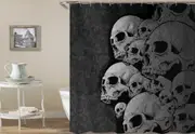 Scary Skulls Shower Curtain