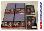 100 Ultra Pro Vintage Toploader & 100 Vintage Sleeves Crystal Clear Top Brand