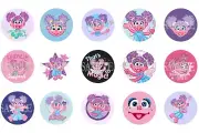 Abby Cadabby Pre-Cut 1 Inch Bottle Cap Images (3 Options)