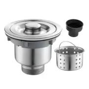 Stainless Steel Basket Strainer Sink Drain Plug Drain Strainer