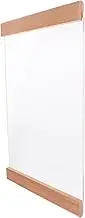 HOMSFOU A4 Size Certificate Picture Frame Wooden Acrylic Teacher Wall Frame Easy Install Display Documents