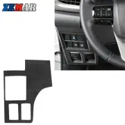 1x Carbon Fiber Driver Side Switch Control Cover Trim For Toyota Hilux 2015-2021 (for: Toyota)