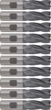 5pcs 3/4” Spray Forming Hi-Tech Material roughing end mills Fine Pitch AlCrN