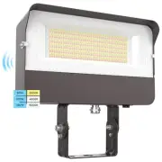 LUXRITE 80/100/150W LED Flood Lights Outdoor Dusk to Dawn 3CCT IP65 DLC UL