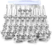 Pro-Bolt ESU093HXR Aluminum Race Spec Engine Bolt Kit for GSXR6/750 K6-K10 Silver