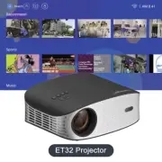 ET32 1500ANSI Full HD 4K Projector 5G WIFI Home Theater Media Video Player Smart