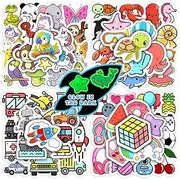 100 Pcs Glow in The Dark Cute Water Bottle Stickers for Kids, Cartoon Mixed Animals Laptop Decals, Waterproof Vinyl Skateboard Phone Case Scrapbook Stationery Box Decorative Sticker