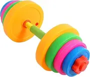 Kisangel Adjustable Plastic Dumbbell for Boy Girl Exercise Hand Weights for Boys and Girls Boy Girl Workout and Dance Dumbbells for Kindergarten and Home Fitness