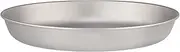 700ml Titanium Plate Light Dinner Fruit Plate Frying Pan for Outdoor Camping Hiking Backpacking Picnic BBQ