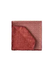 silk pocket square One size orange
