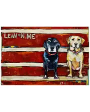 Marmont Hill Lean on Me Wrapped Canvas Print