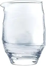 Toyo Sasaki Glass B-40602-JAN Cold Sake Carafe, Clear, 15.2 fl oz (435 ml), Single Mouth, Large, Made in Japan, Dishwasher Safe