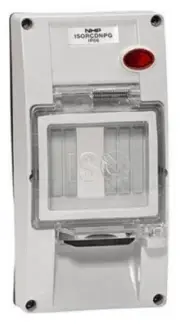Iso RCD BACK BOX COVER 2-Gangs, Resistant Orange