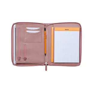 【Rhodia｜Rhodiarama 】A5 人造皮文件夾 _ 可放RHODIA上掀式筆記本 _ 含卡片夾 _ 孔雀綠