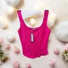 Discreet Hot Pink Tank Top,Various