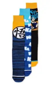 Dragon Ball Z Men’s Crew Socks Size 8-12 The Movie Super Broly Goku NWT