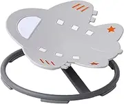 Kids Swivel Chair Sensory Toy Chair Airplane Shaped Seat, Non Slip 360° Rotatable Child Heavy Duty Kids Sensory Swivel Chair, Gray
