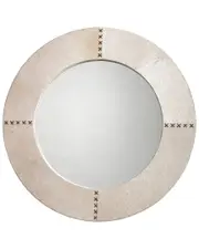 Jamie Young Round Cross Stitch Mirror