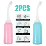 2Pcs 500ml Portable Bidet Sprayer Peri Bottle Hygiene Care Toilet Bidet Shower