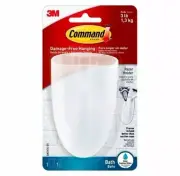 Command Razor Holder, Frosted, Medium, 1 Holder, 1 Medium Strip/Pack