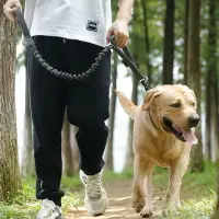 在飛比找樂天市場購物網優惠-出眾者牽狗繩子狗狗短牽引繩大型犬馬犬德牧金毛拉布拉多專用狗繩