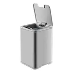 【NINESTARS】 美國 NINESTARS 鈦銀色輕奢不銹鋼感應式垃圾桶10L(紅外線感應/可拆式內桶/防潑水/廚餘桶)