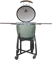 20 Inch Spiral Grill Outdoor Kitchen Ceramic Portable Charcoal Grill