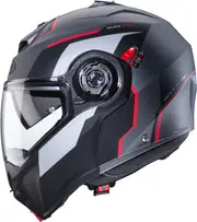Caberg Duke Evo Move, flip up helmet , color: Matt Grey/Black/Red , size: M