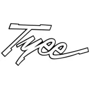 Lund Boat Brand Decal 1987766 | Tyee Black White 11 5/8 x 5 1/2 Inch